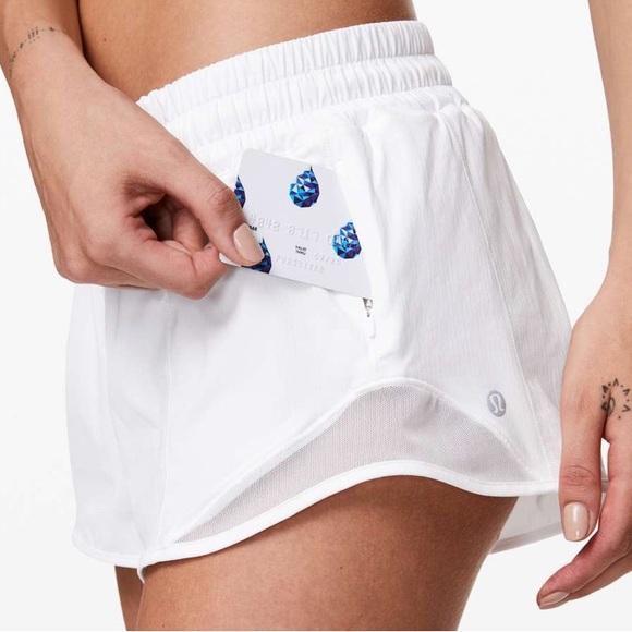 lululemon athletica Pants - Lululemon Hotty Hot Short II *2.5"
White